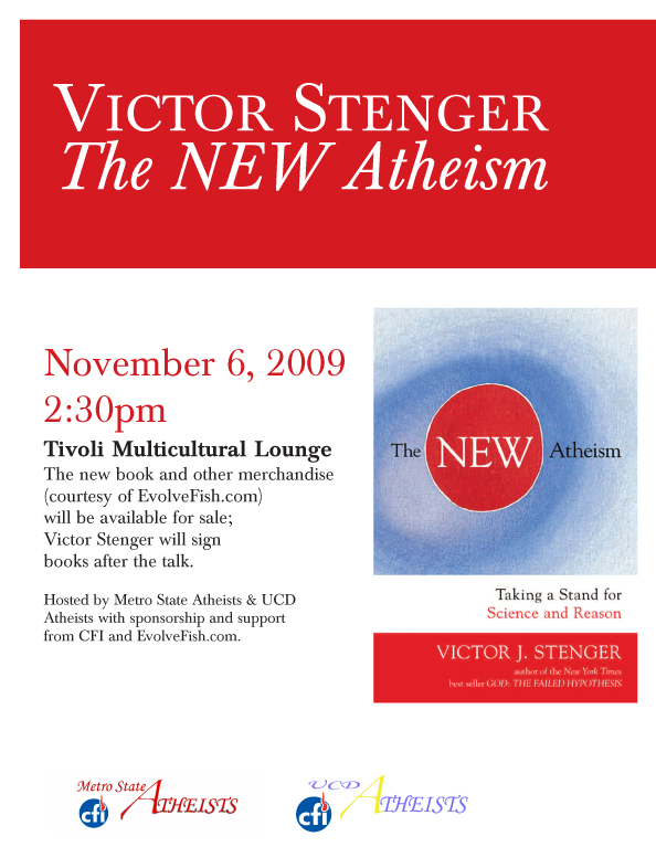 Victor Stenger talk Nov. 6th 2009